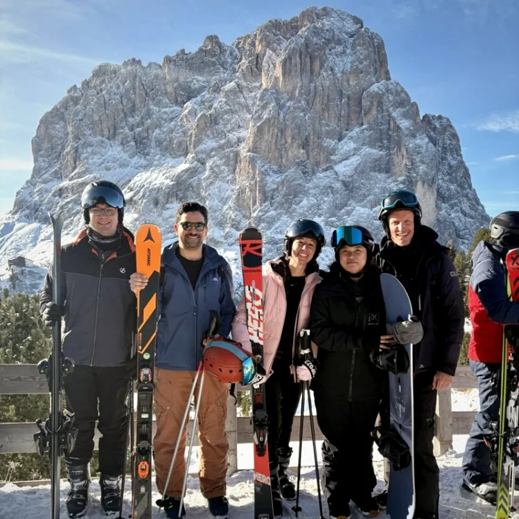 Dolomites in the snow