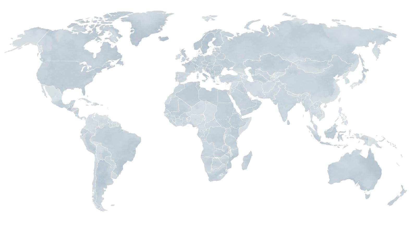World map showing where community members come from